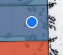 Blue circle marker for historic sites